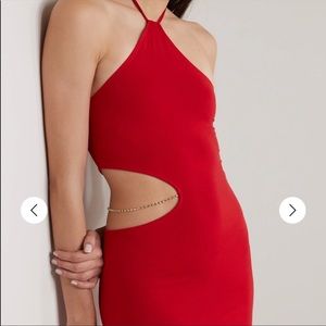 Reformation helio cut out dress NWT